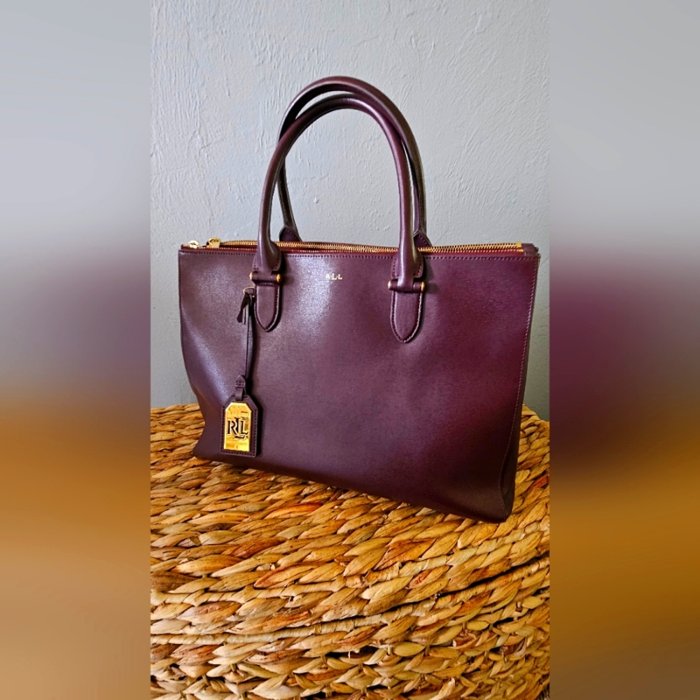 Ralph Lauren Saffiano Leather Bag